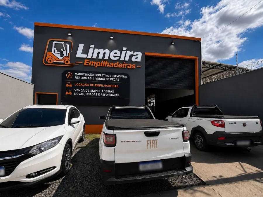 Fachada da Limeira Empilhadeiras em Limeira-SP